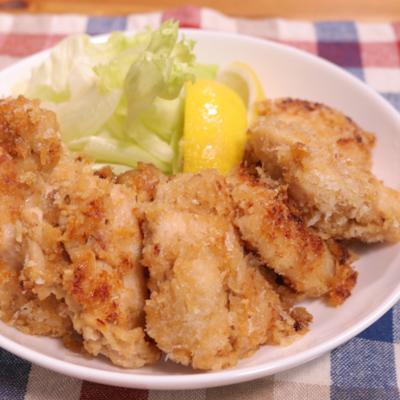 鶏むね肉のみそパン粉焼き